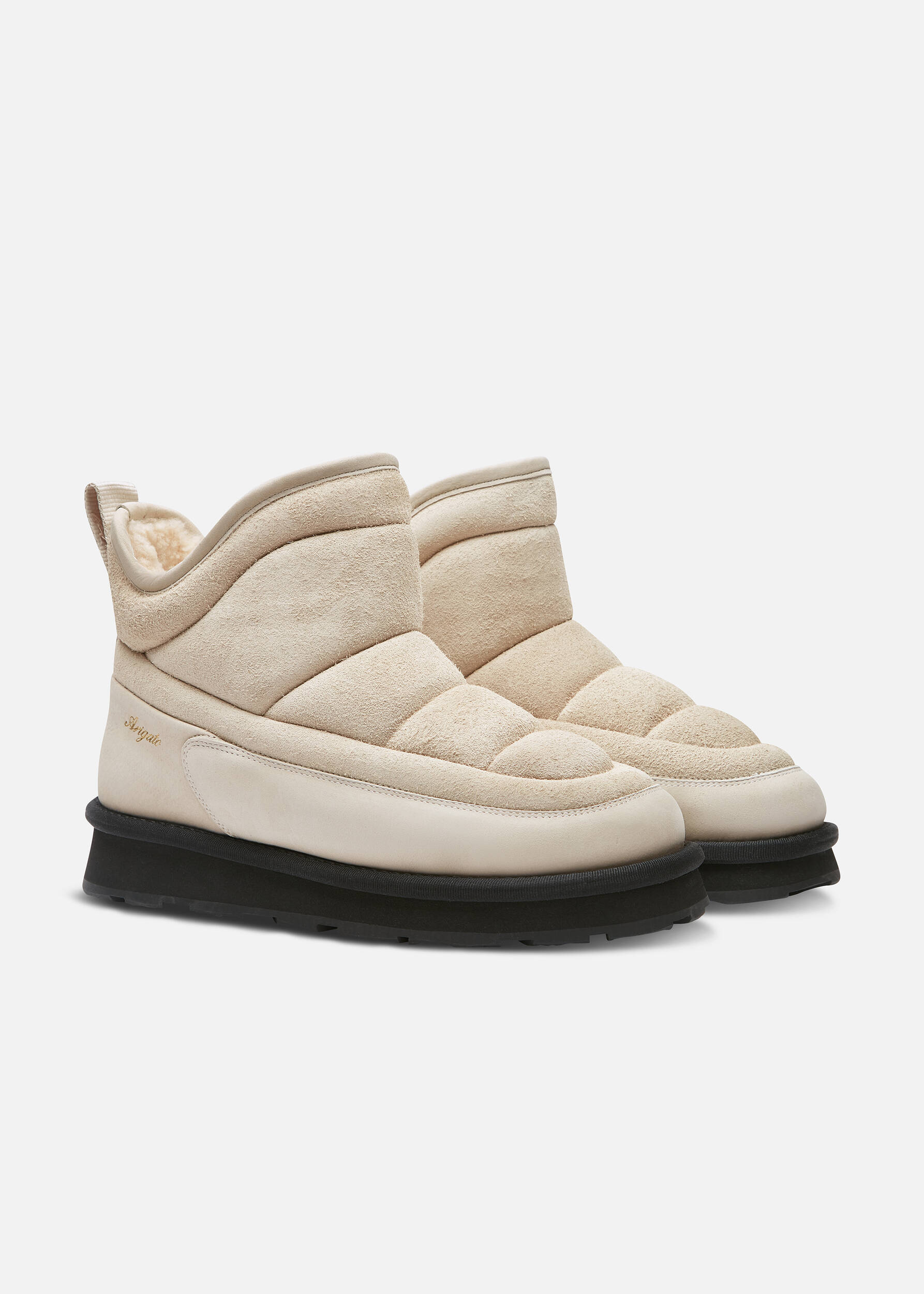 Pillow Boot Light Beige/Black