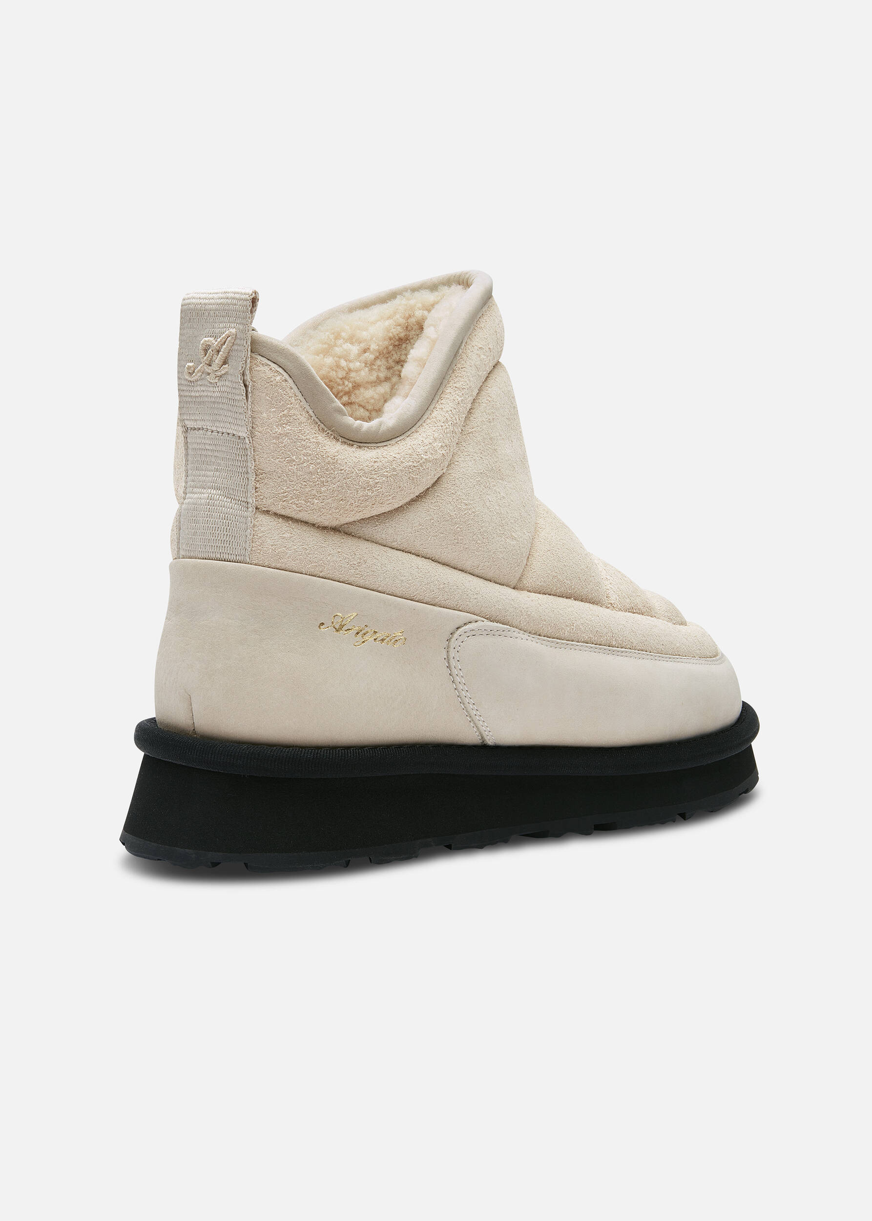 Pillow Boot Light Beige/Black