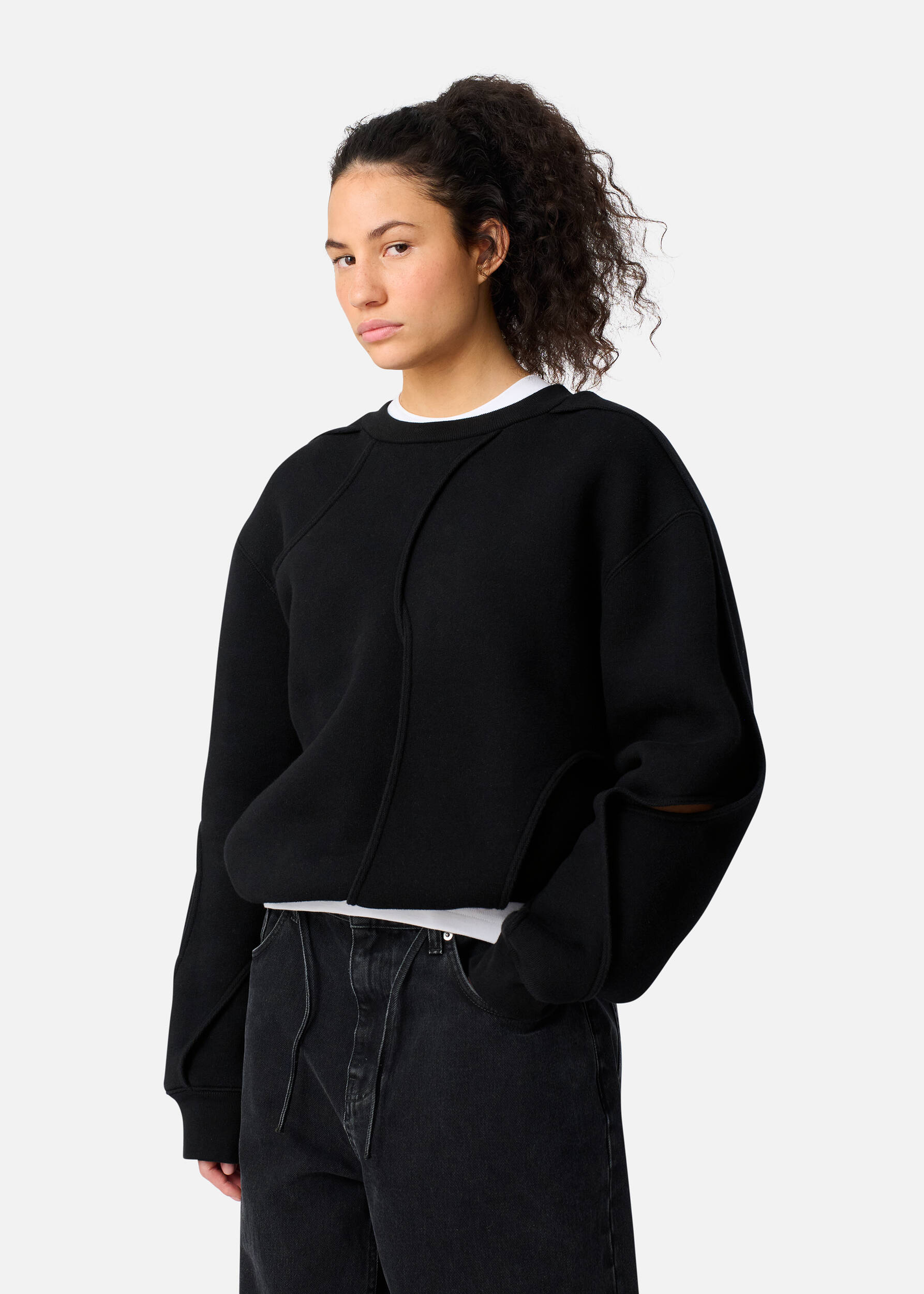 Linear Sweatshirt Black