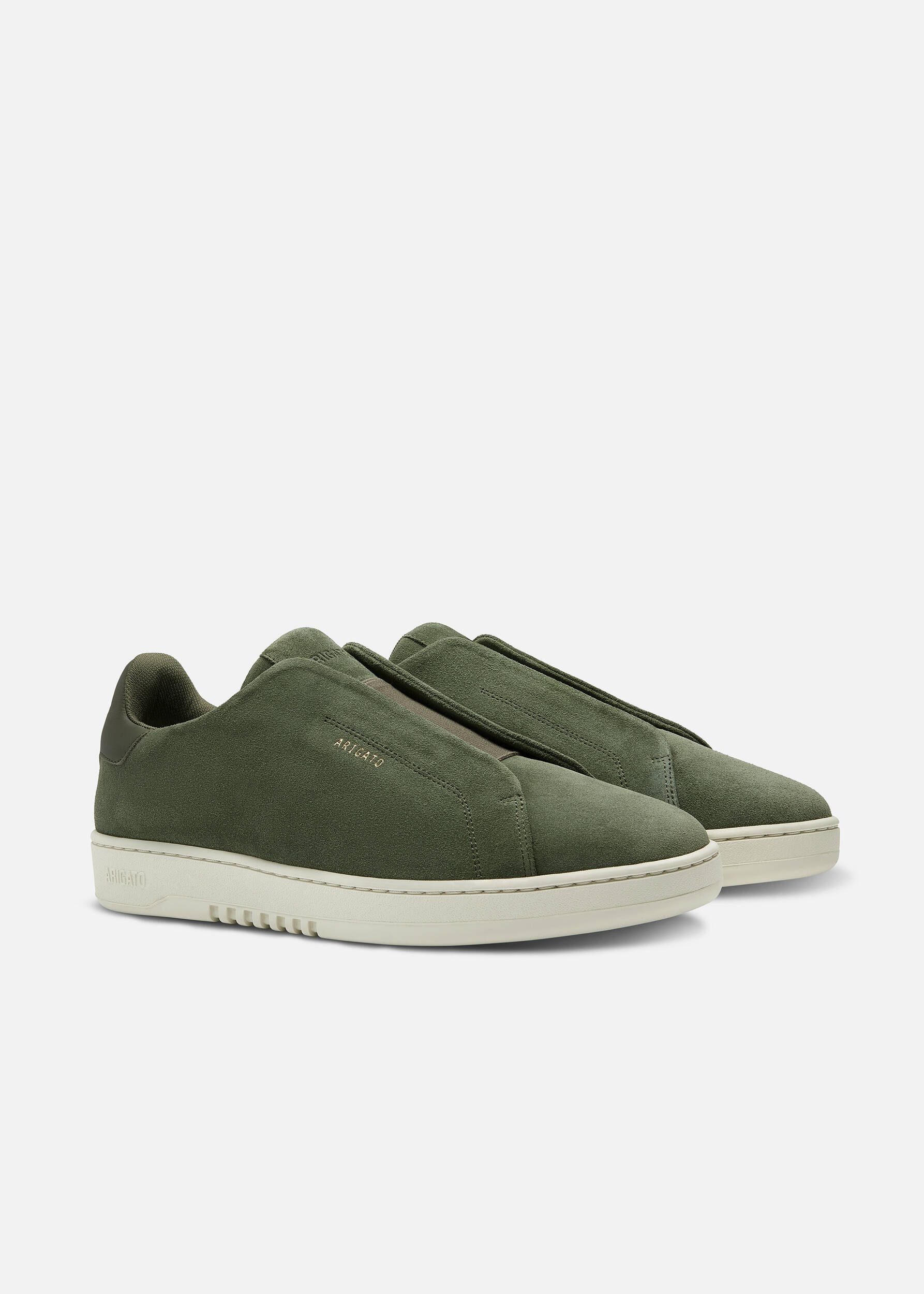 Dice Laceless Sneaker Dark Green/Off White