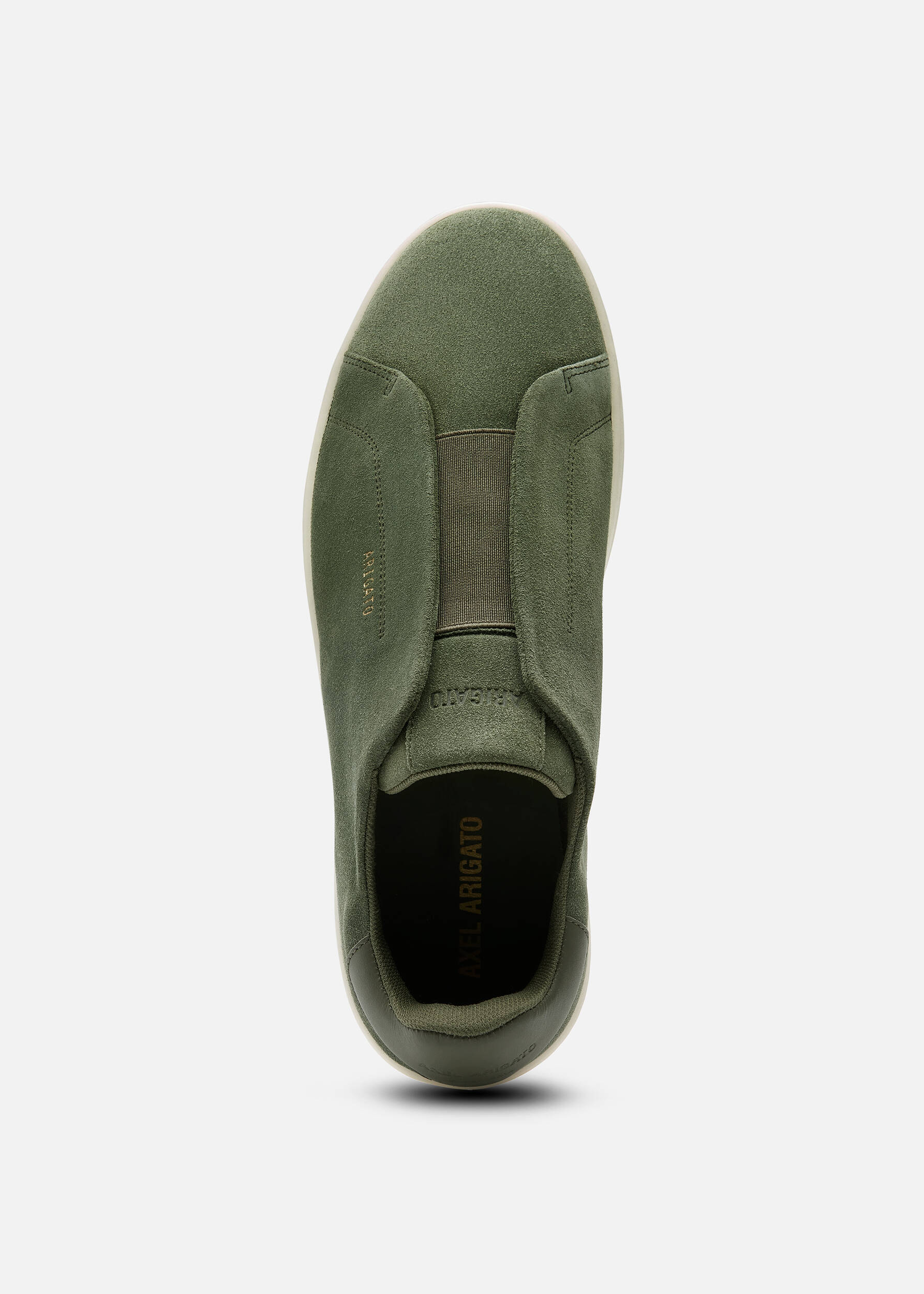 Dice Laceless Sneaker Dark Green/Off White