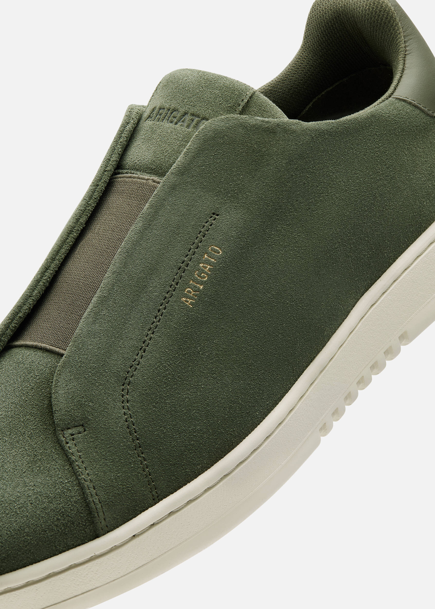 Dice Laceless Sneaker Dark Green/Off White