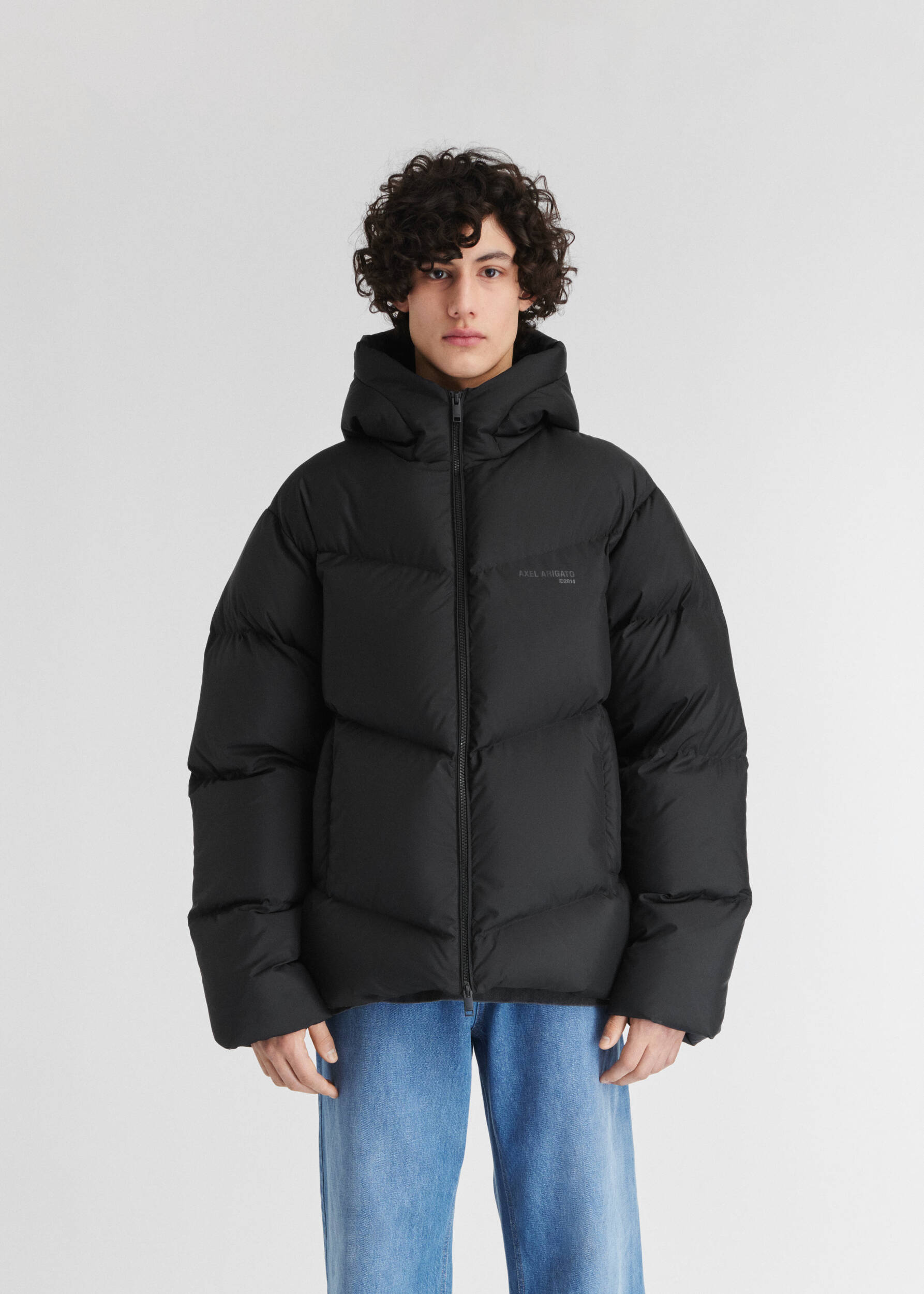 Peak Puffer Jacket Black