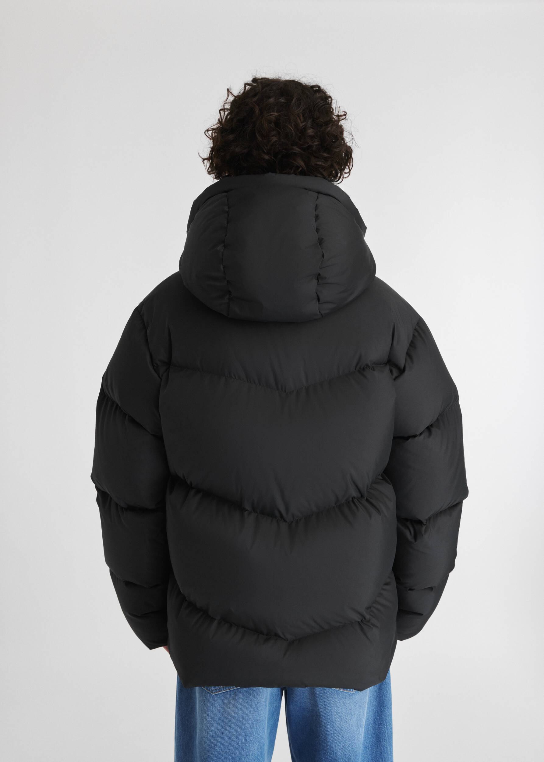 Peak Puffer Jacket Black