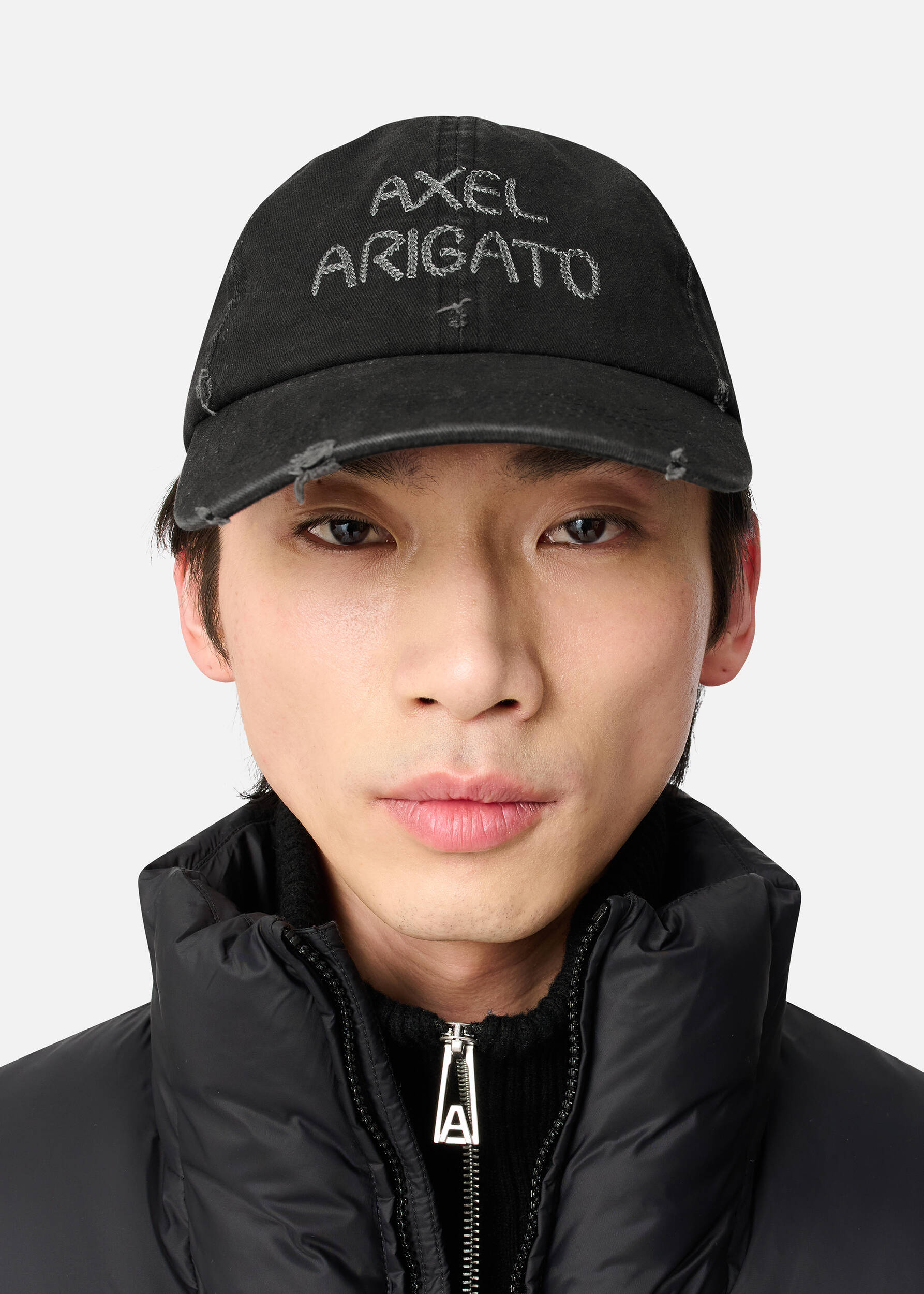 Chain Stitch Cap Black