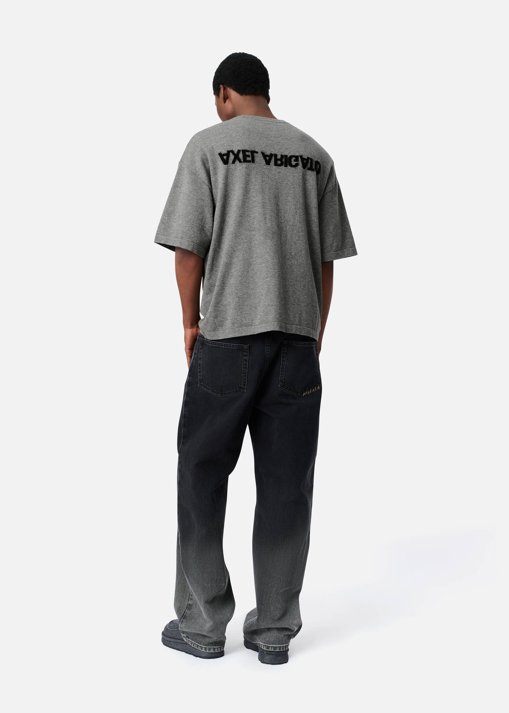 Distort knitted T-Shirt Grey Melange 3 Distort knitted T-Shirt Grey Melange