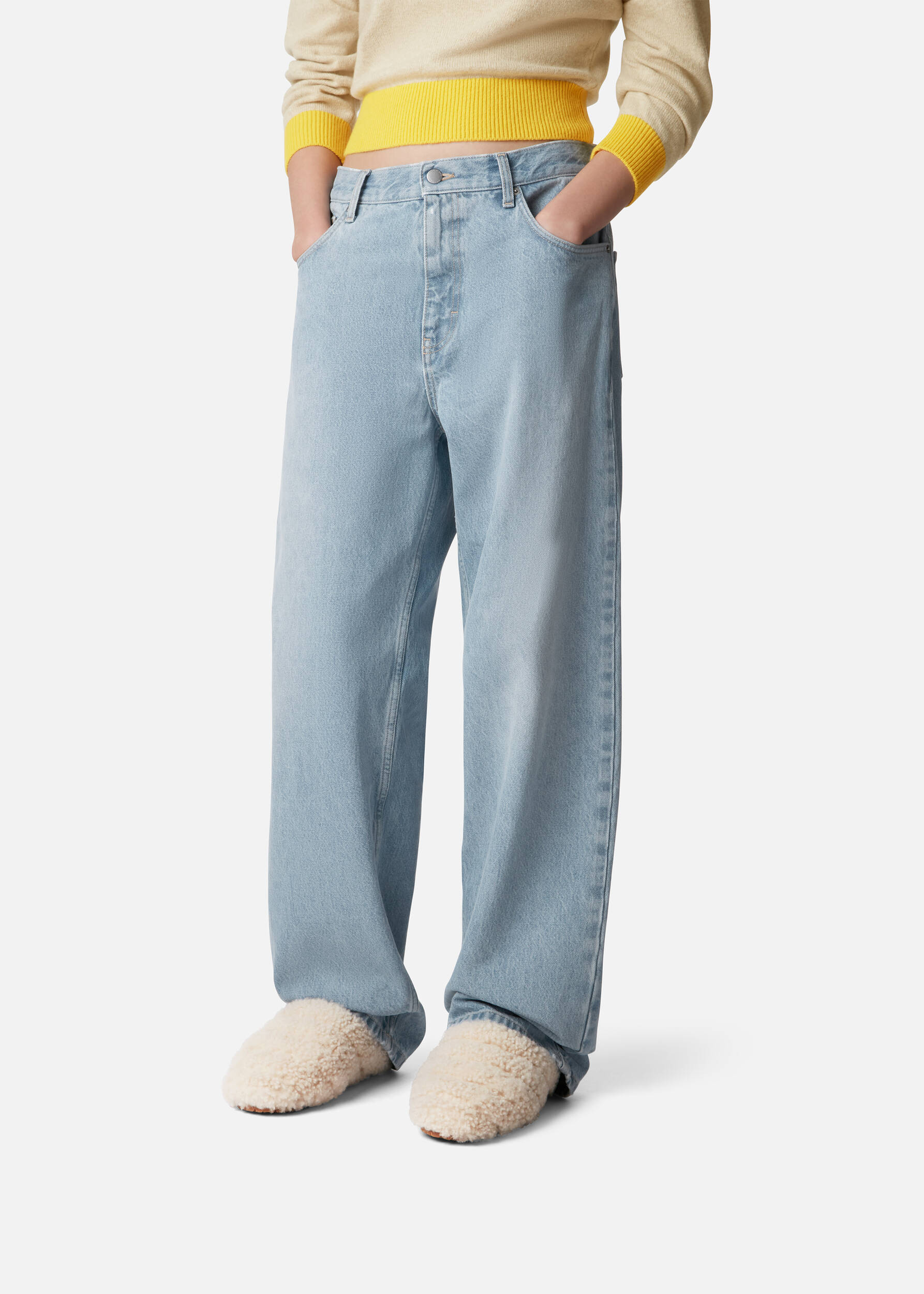 Snail Shearling Mule Off White/Off White