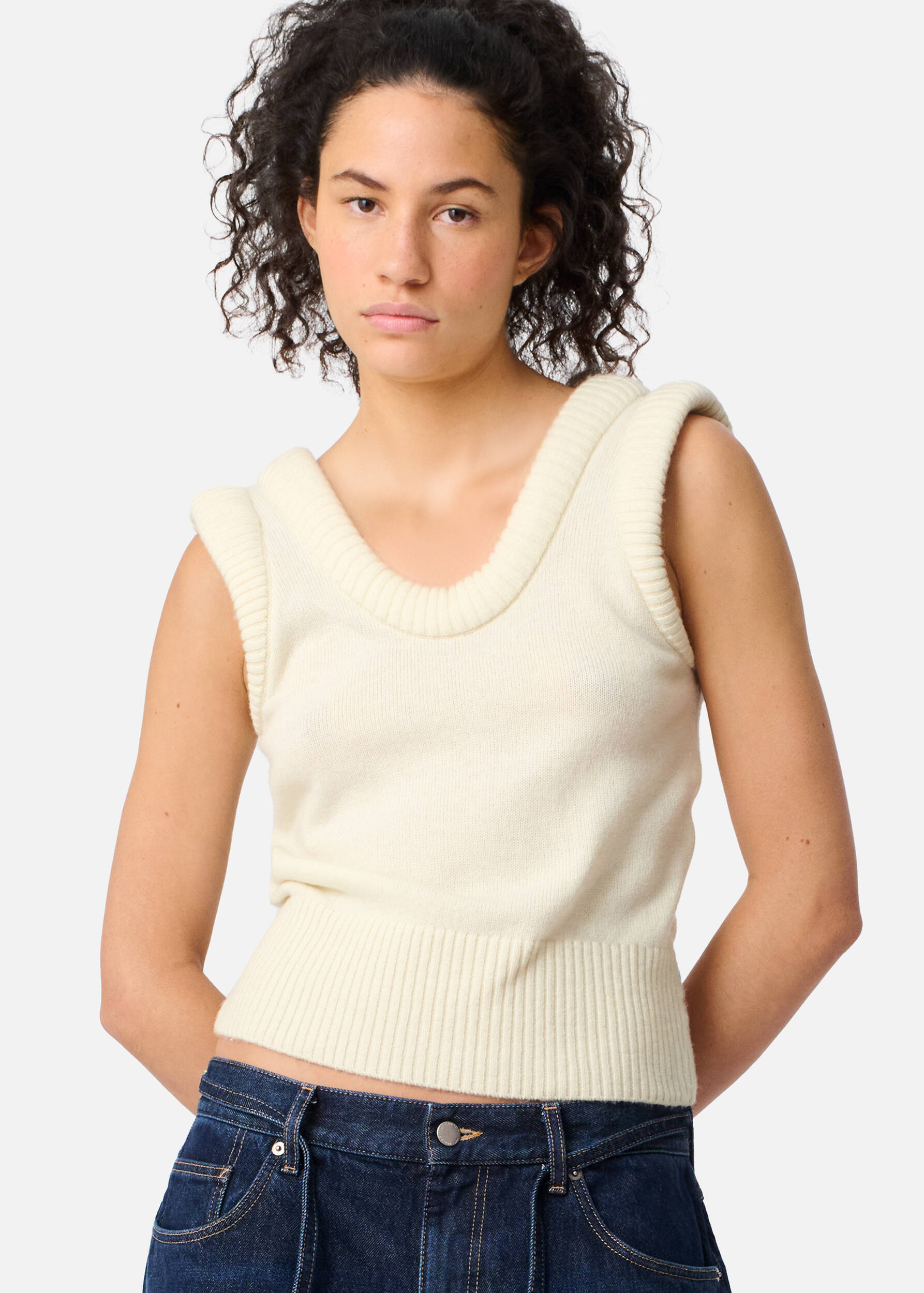 Marla Vest Off White 6 Marla Vest Off White