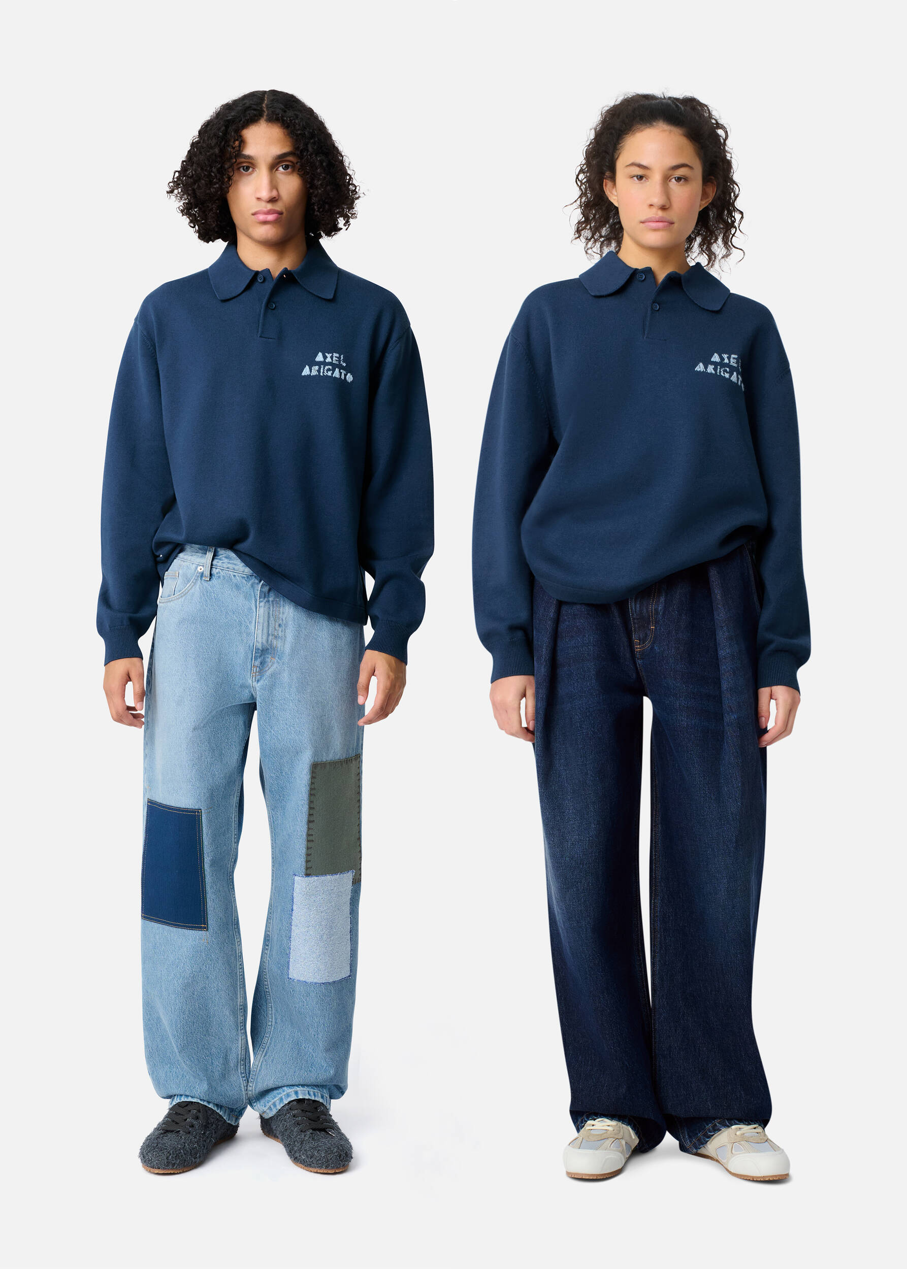 Frey Polo Sweater Navy