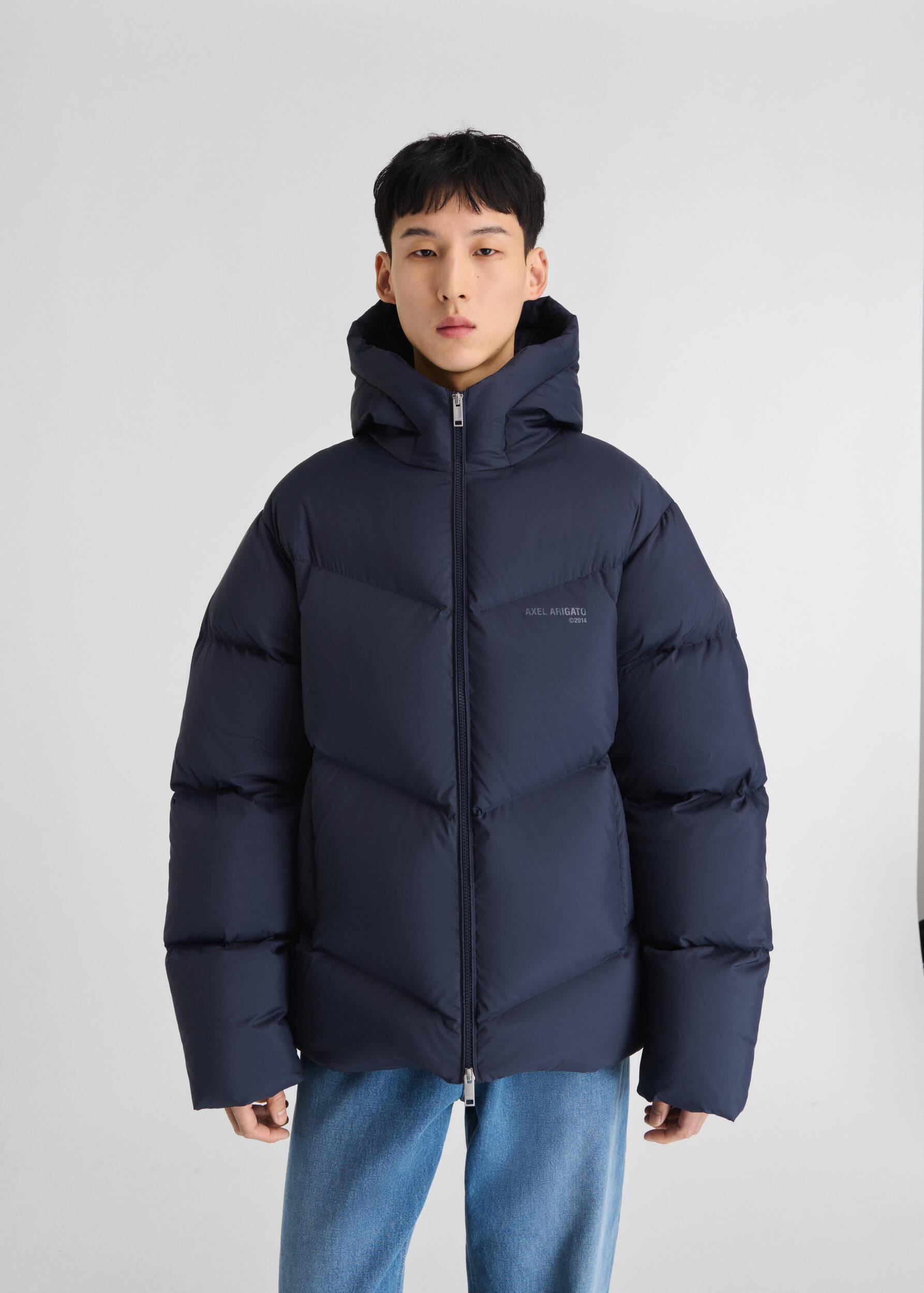 Peak Puffer Jacket Navy