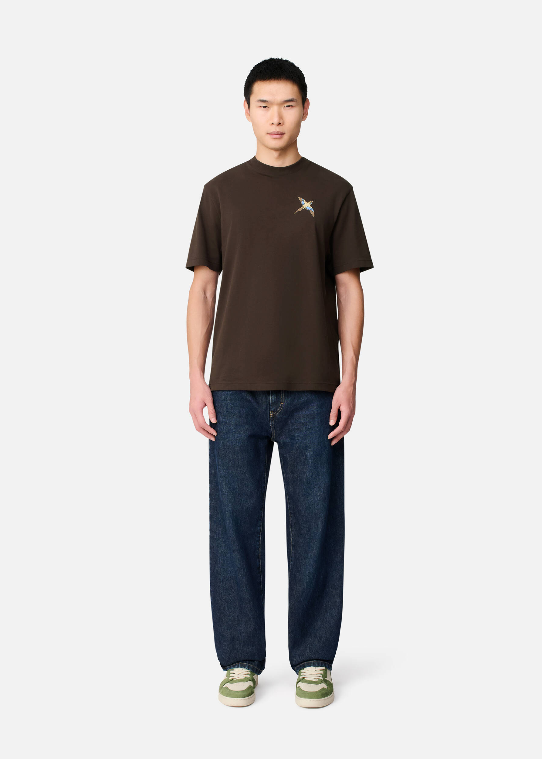 Micro Bee Bird T-Shirt Dark Brown 3 Micro Bee Bird T-Shirt Dark Brown