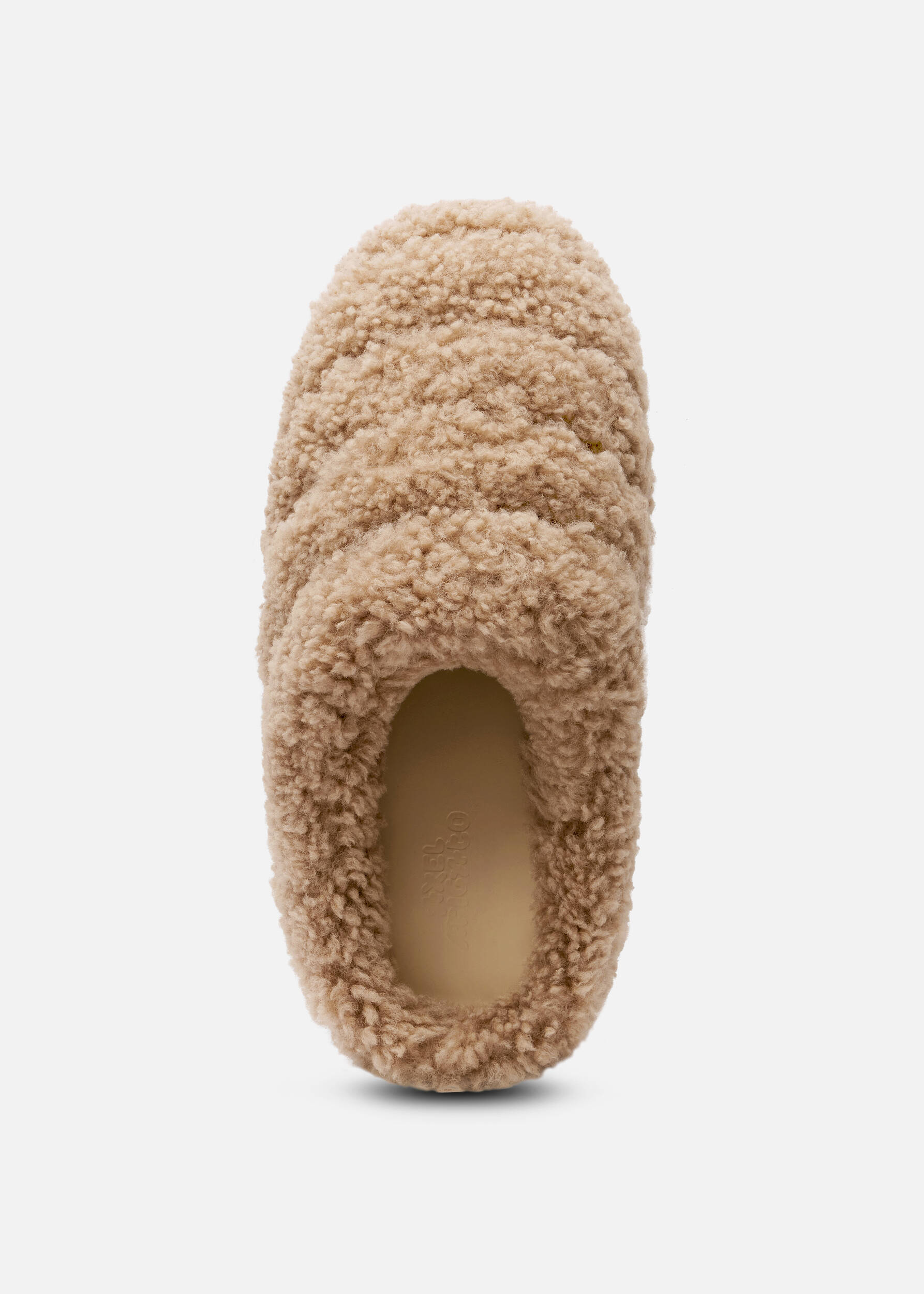 Snail Shearling Mule Beige/Beige