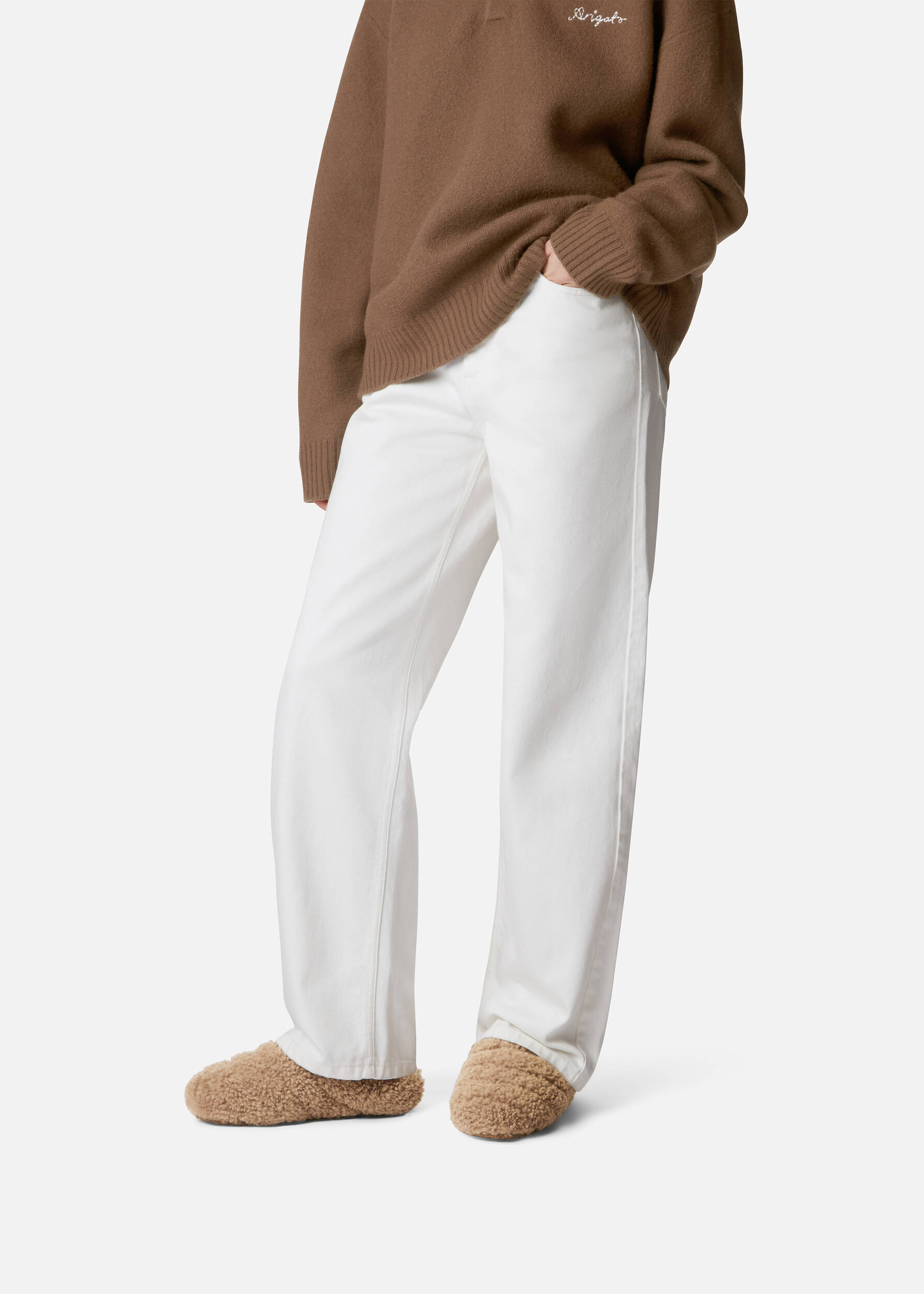 Snail Shearling Mule Beige/Beige