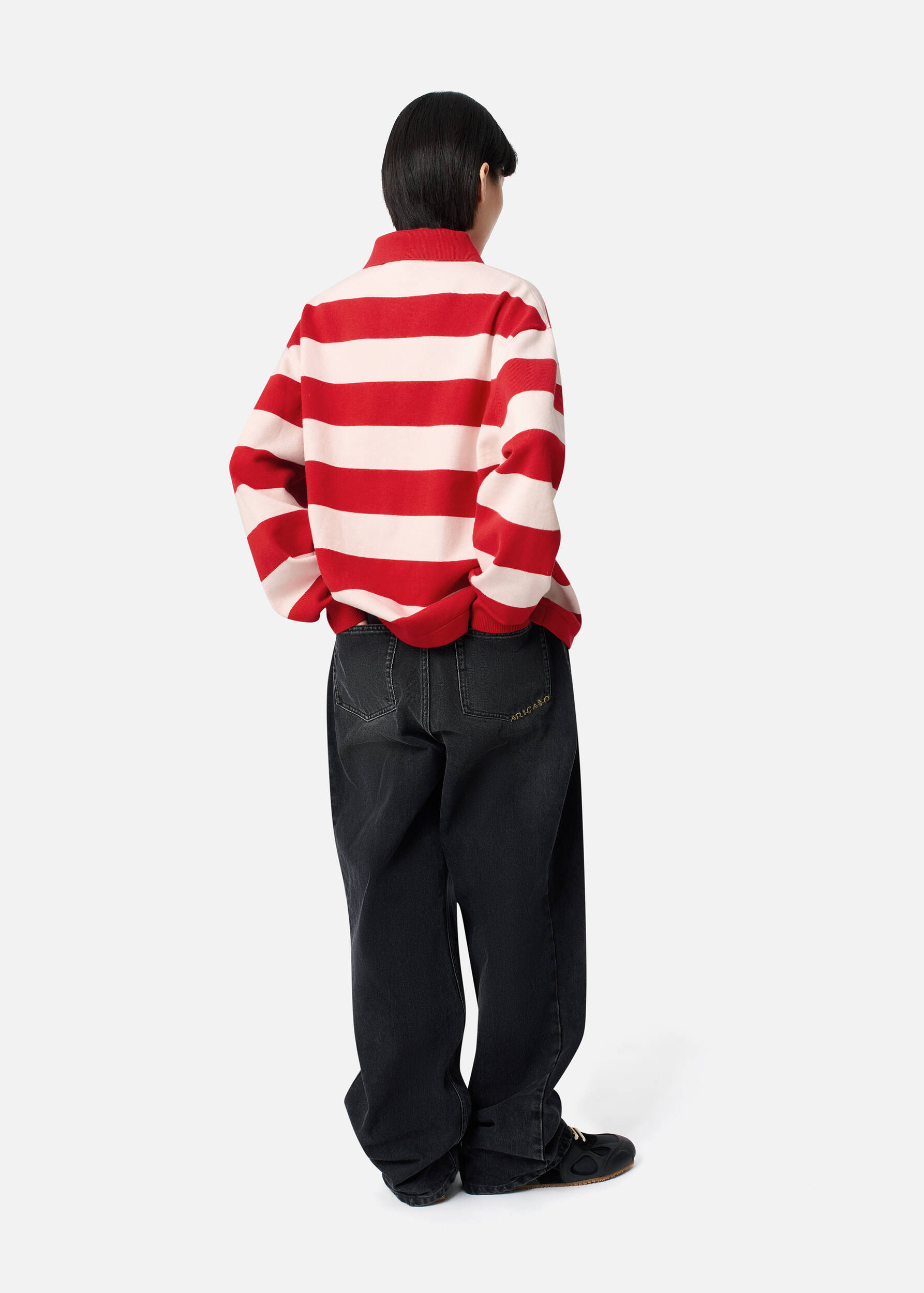 Frey Polo Sweater Light Pink/Red 5 Frey Polo Sweater Light Pink/Red