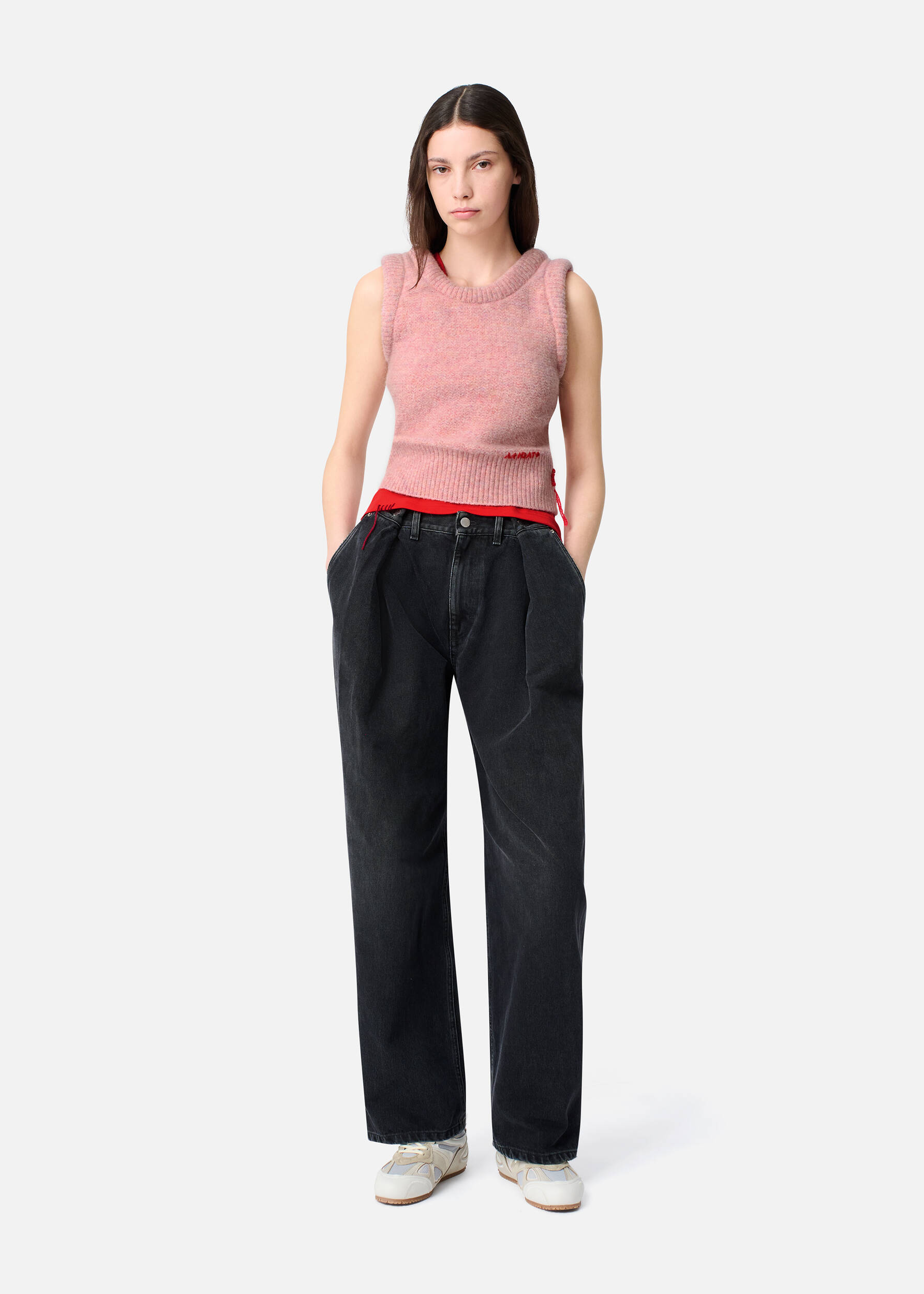 Ana Fluffy Vest Light Pink