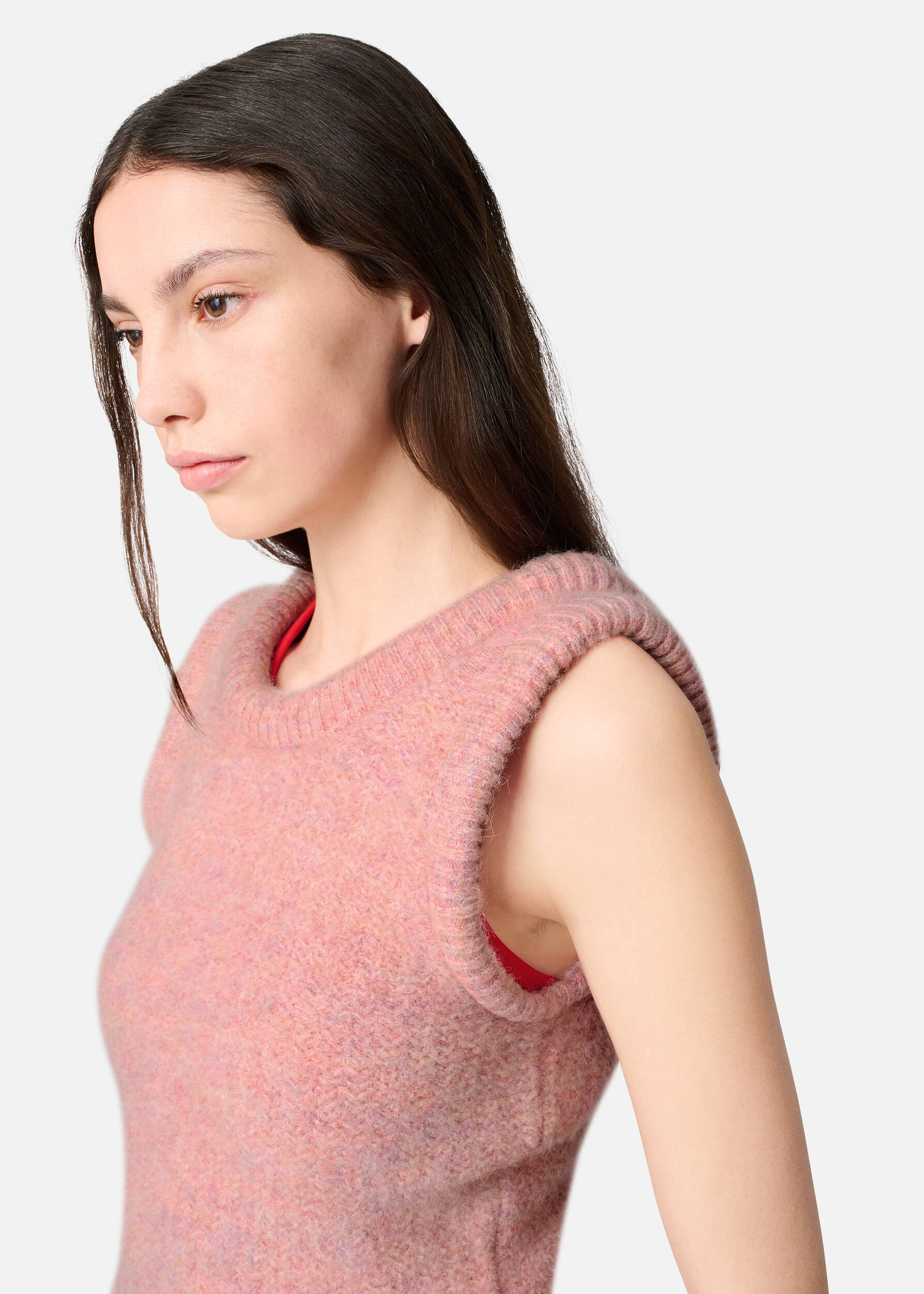 Ana Fluffy Vest Light Pink