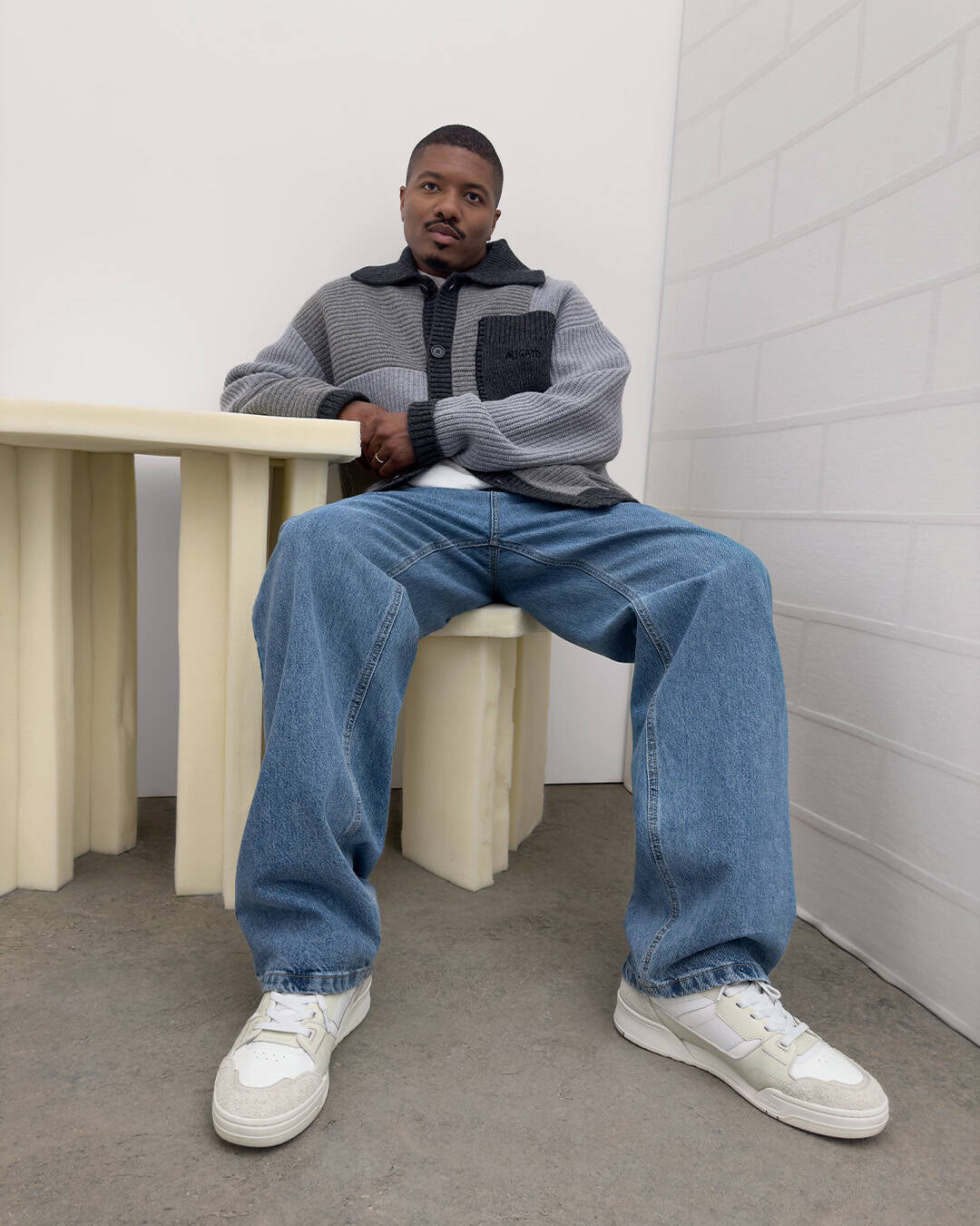 Clay Sneaker Beige/White