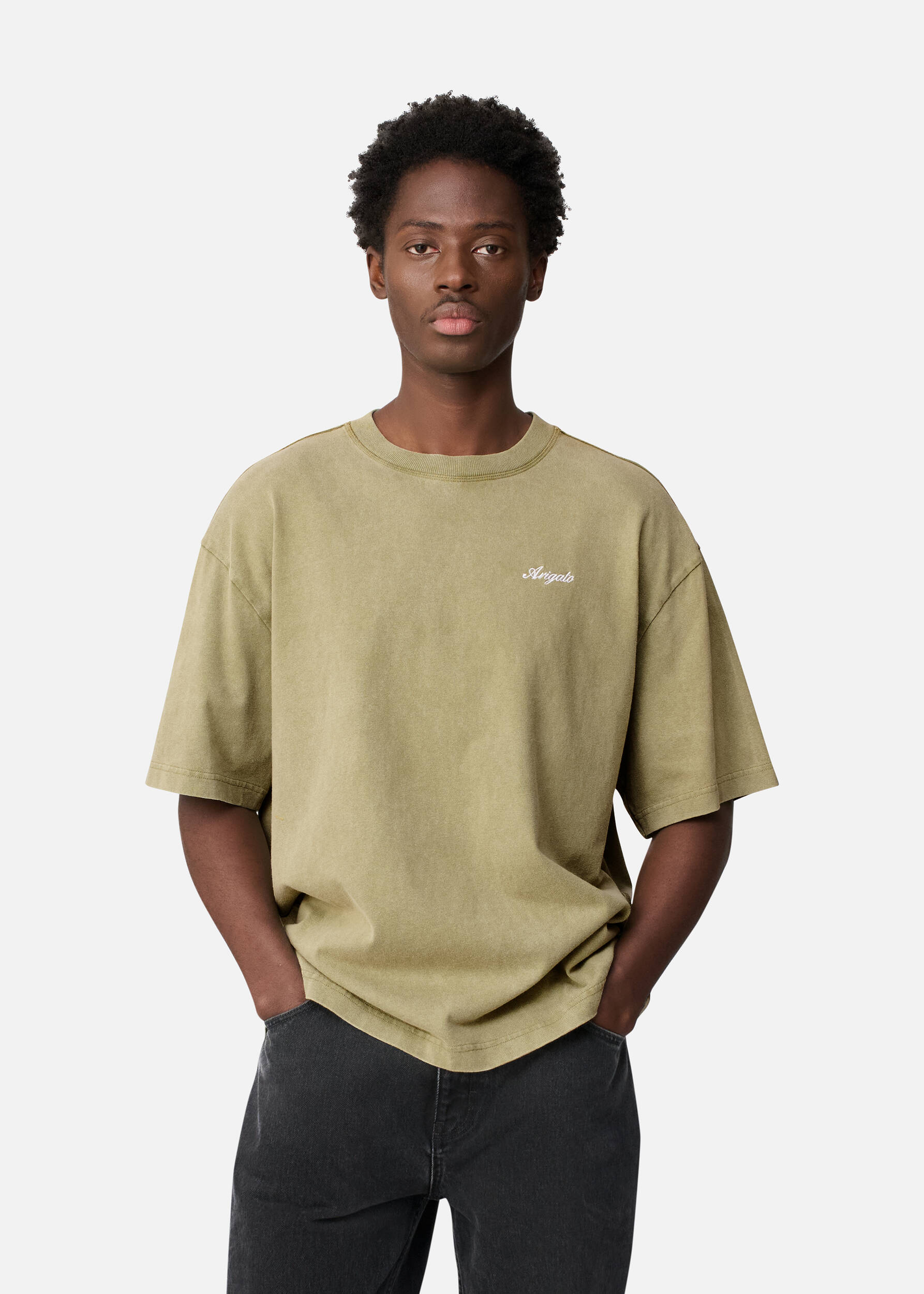 Honor Washed T-Shirt Deep Lichen Green
