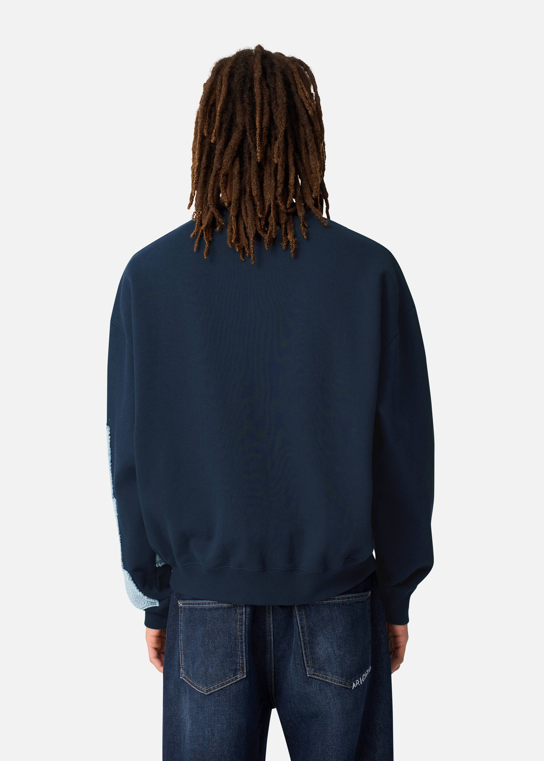 Pixel A Sweatshirt Navy/Light Blue