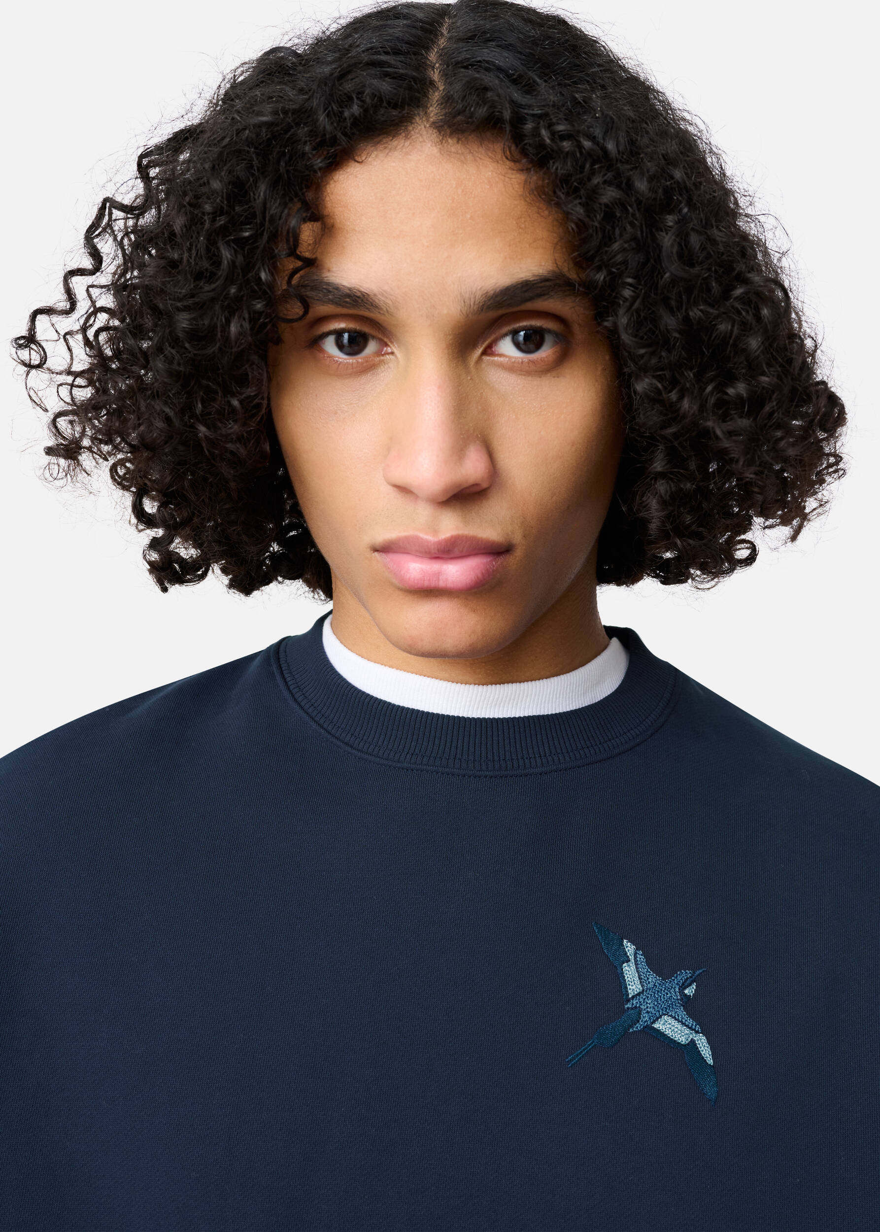 Micro Bee Bird Sweatshirt Navy