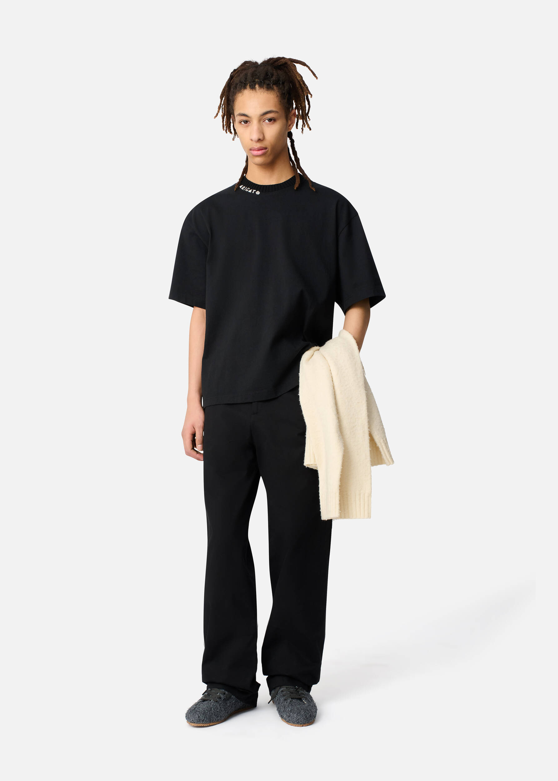 Apex Ribbed T-Shirt Black