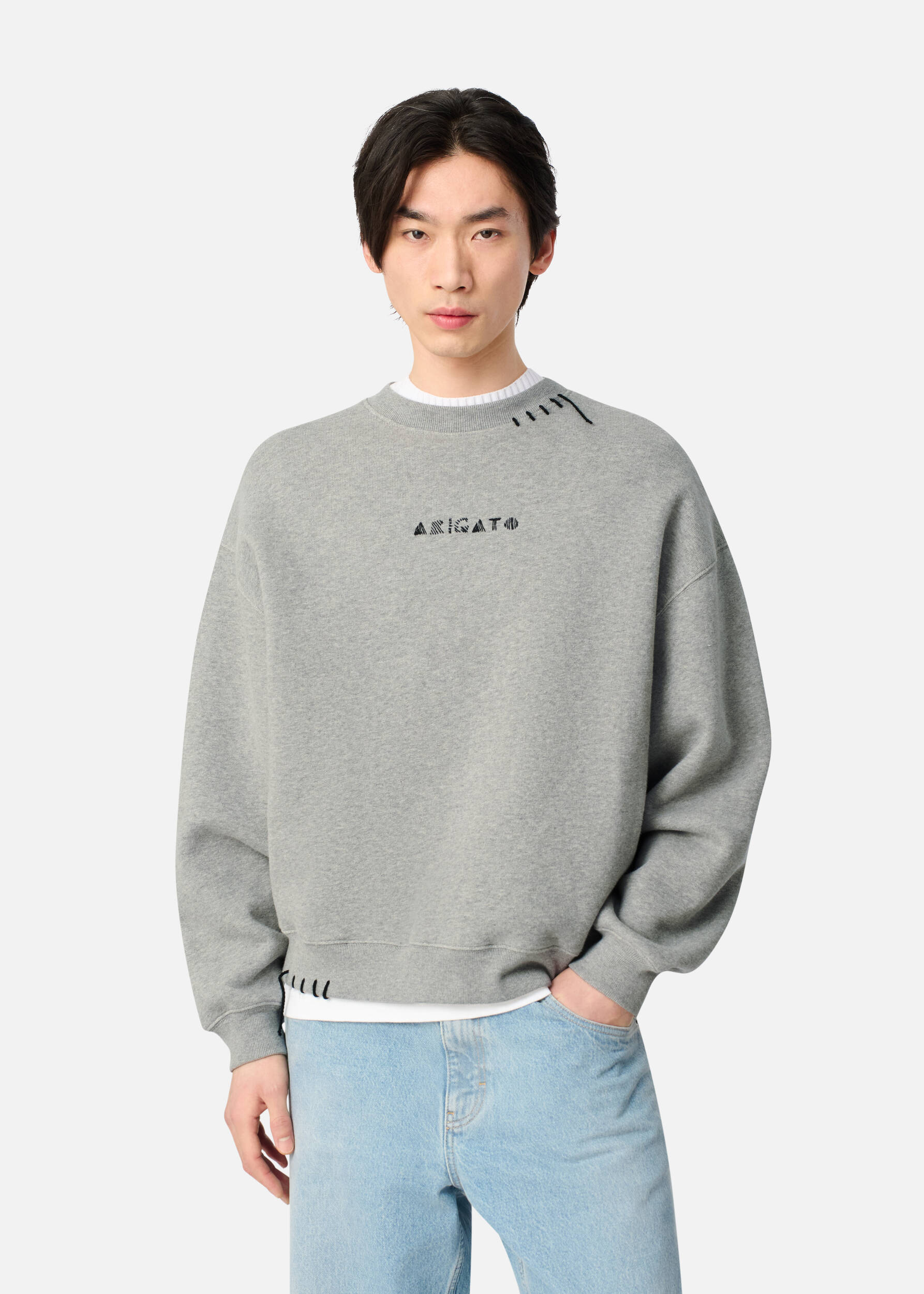Loops Sweatshirt Grey Melange