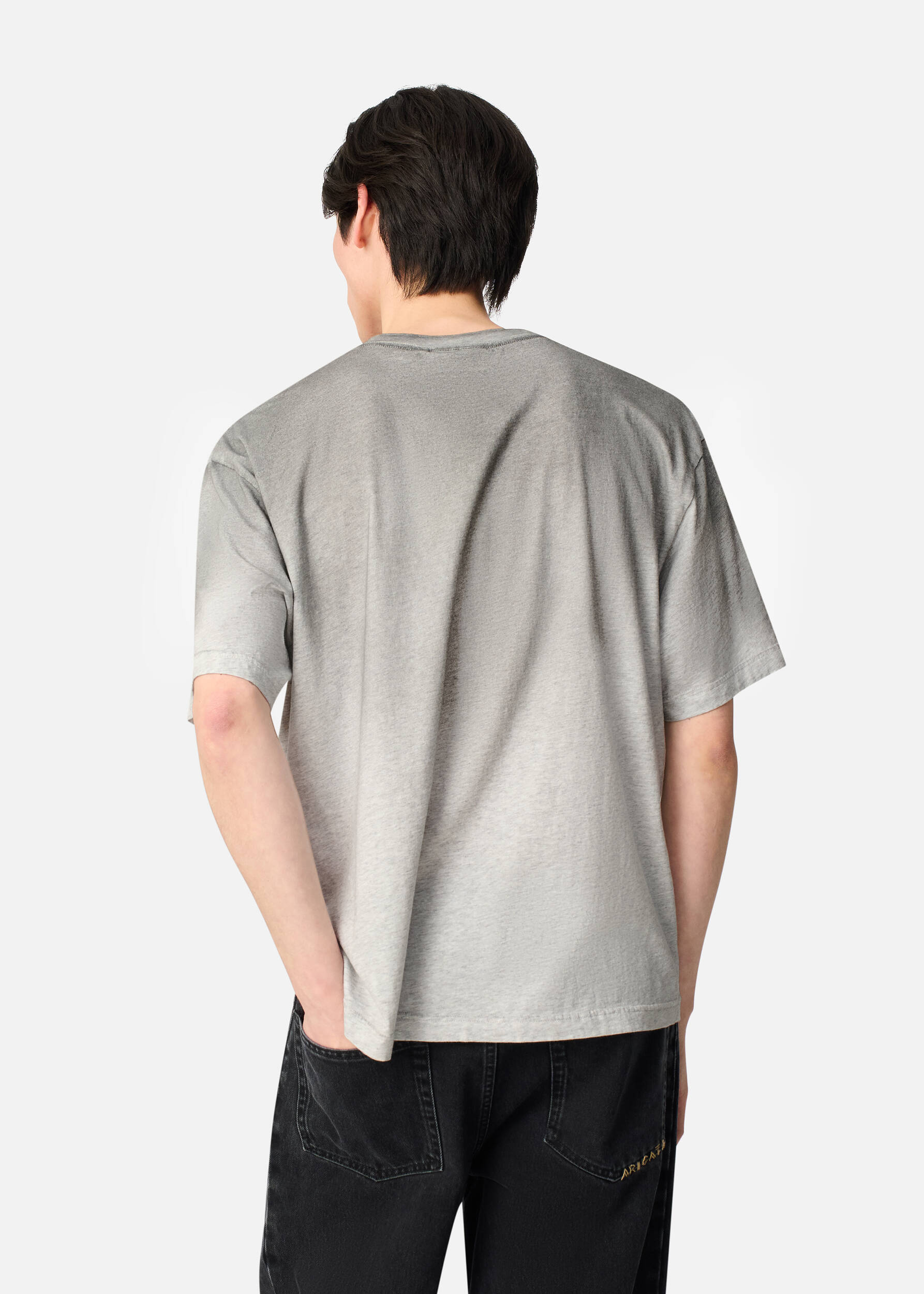 Distort Spray T-Shirt Grey Melange