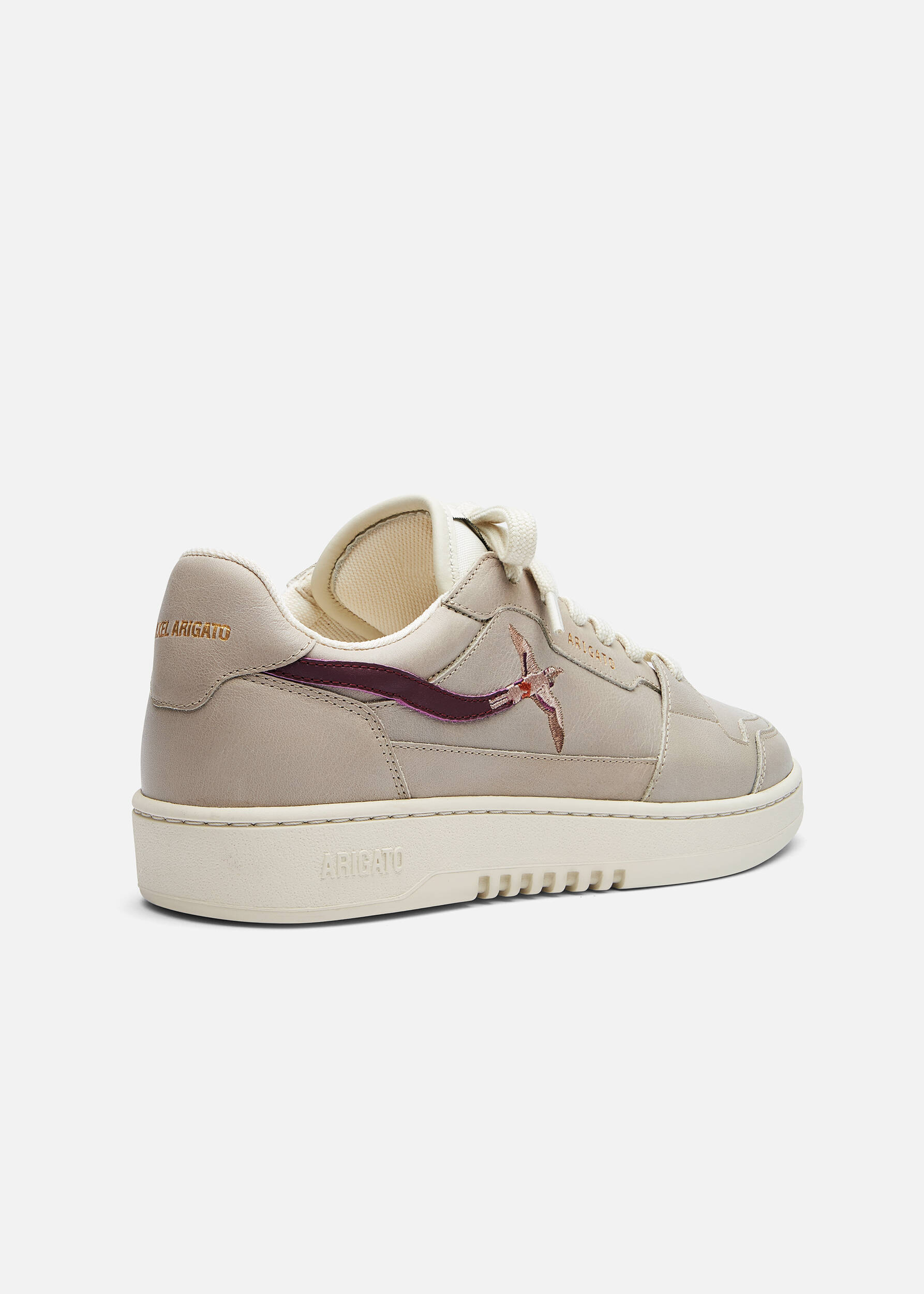 Dice Lo Bee Bird Sneaker Light Taupe/Burgundy